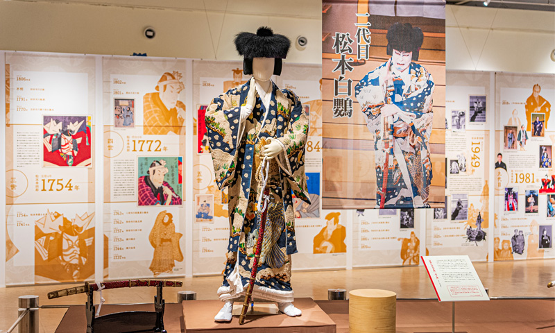 二代目松本白鸚　『菅原伝授手習鑑』「寺子屋」　場面再現展示